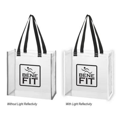 Clear EVA Reflective Tote Bag NFL Approved - 12 x 12 x 6 in - product view 4