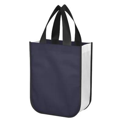 Laminated Non-Woven Shopper Tote Bag Reusable - 9.25 x 11.75 x 4.5 in - product view 17