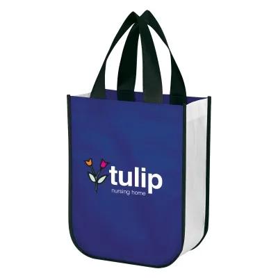 Laminated Non-Woven Shopper Tote Bag Reusable - 9.25 x 11.75 x 4.5 in - product view 20