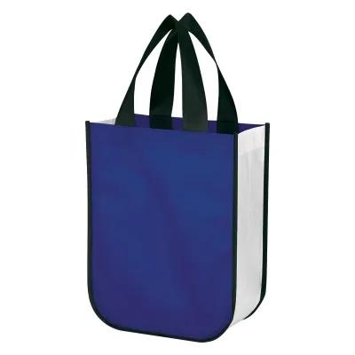Laminated Non-Woven Shopper Tote Bag Reusable - 9.25 x 11.75 x 4.5 in - product view 21