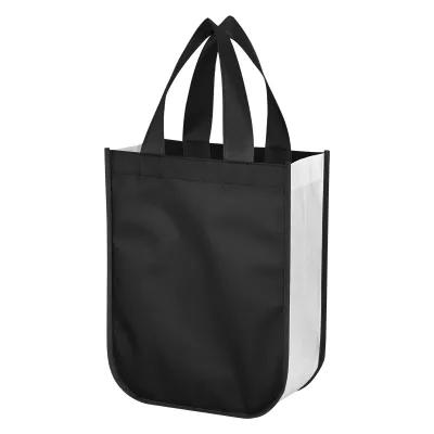 Laminated Non-Woven Shopper Tote Bag Reusable - 9.25 x 11.75 x 4.5 in - product view 23