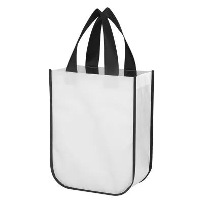 Laminated Non-Woven Shopper Tote Bag Reusable - 9.25 x 11.75 x 4.5 in - product view 25
