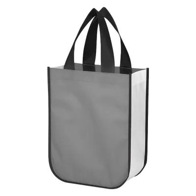 Laminated Non-Woven Shopper Tote Bag Reusable - 9.25 x 11.75 x 4.5 in - product view 26
