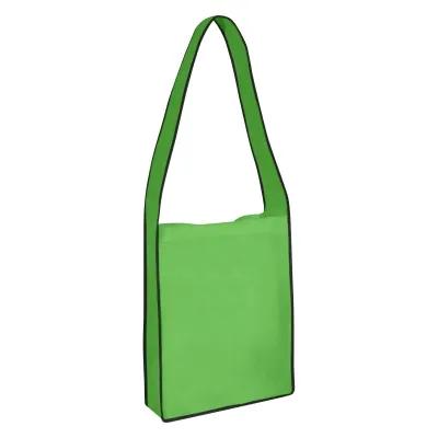 Non-Woven Messenger Tote Bag with Hook and Loop Closure - 12 x 14.5 x 4 in - product view 2