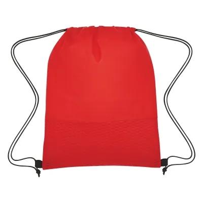 Wave Design Non-Woven Drawstring Bag Water-Resistant - 13 x 16.5 in - product view 3