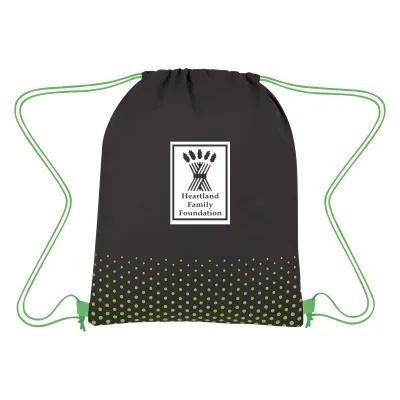 Connect The Dots Non-Woven Drawstring Bag - 13 x 16.5 in