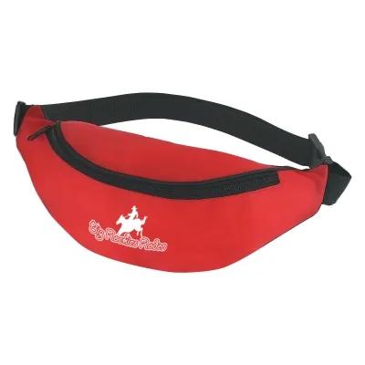Fanny Pack Polyester Zippered Adjustable - 13 x 5.5 in