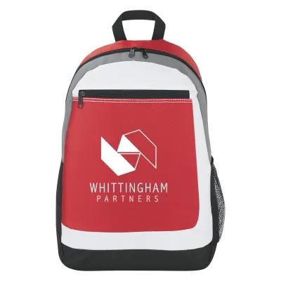 Backpack Polyester Padded Straps Mesh Pocket - 12 x 17 in