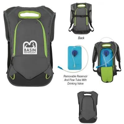 Hydration Backpack 420D Nylon Ripstop with Reservoir - 9 x 16 in