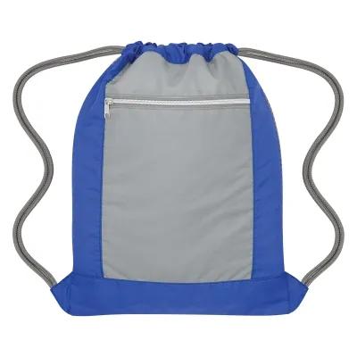 Drawstring Sports Bag 420D Polyester Flip Side - 13 x 17.25 in - product view 2