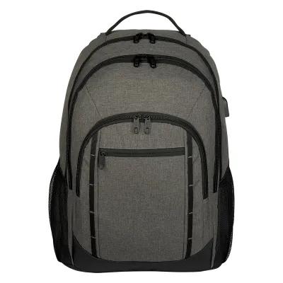 Laptop Backpack 300D Polyester Heathered - 14 x 18.5 in - product view 2