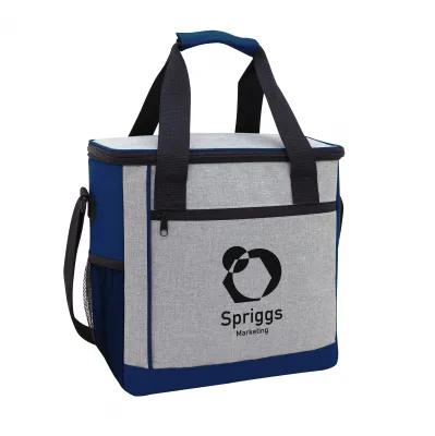 Heathered Cooler Bag with 16 Can Capacity - 12.5 x 11.75 x 7.5 in