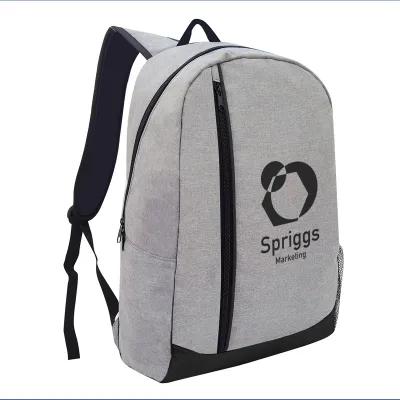 Heathered Laptop Backpack with Organizer - 12 x 19.33 x 6.5 in