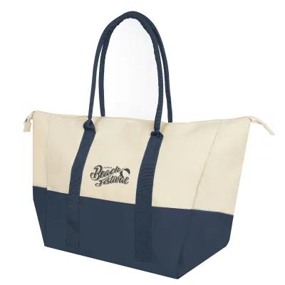 Large Tarpaulin Cooler Tote Bag - 24.5 x 15.5 x 9.5 in
