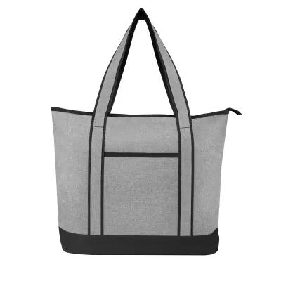 Heathered Cooler Tote Bag with Reinforced Handles - 19.75 x 14.5 in - product view 3