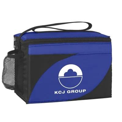 Insulated Cooler Bag with Mesh Pocket - 10 x 7 x 6 in