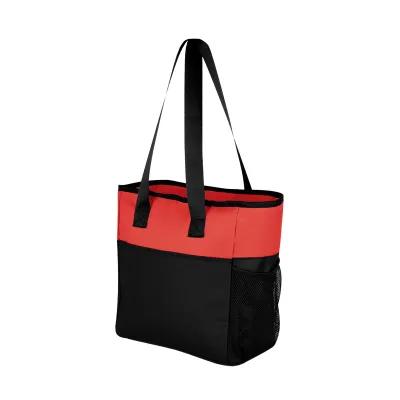 Recycled Polyester Cooler Tote Bag - 11 x 10 x 6 in - product view 2