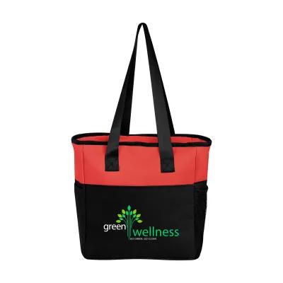Recycled Polyester Cooler Tote Bag - 11 x 10 x 6 in - product view 9