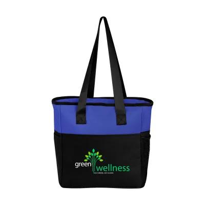 Recycled Polyester Cooler Tote Bag - 11 x 10 x 6 in - product view 12