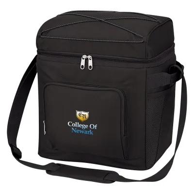 Insulated Tall Boy Cooler Bag with Mesh Pocket - product view 3