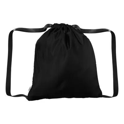 Recycled Polyester Drawstring Tote Bag - 15 x 16 in - product view 3
