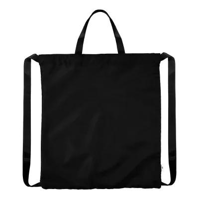 Recycled Polyester Drawstring Tote Bag - 15 x 16 in - product view 5