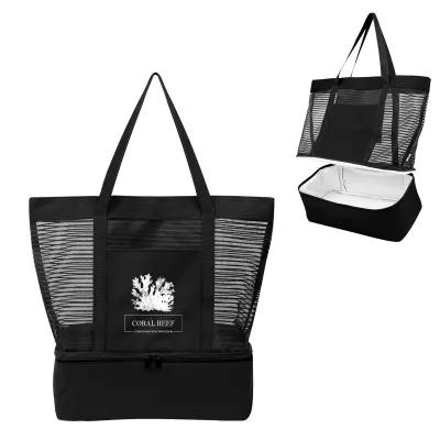 Recycled Polyester Tote Bag with Cooler Compartment