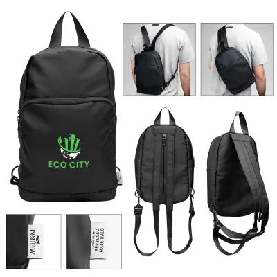 Recycled Polyester Convertible Backpack Sling Bag