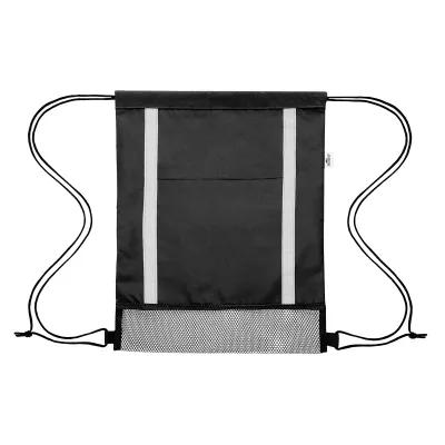 Drawstring Bag Reflective rPET Game Time - 13 x 16 in - product view 2