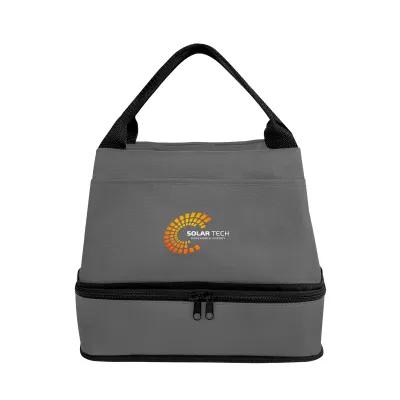 Cooler Bag Expandable Dual Compartment rPET - 8 x 10 in - product view 3