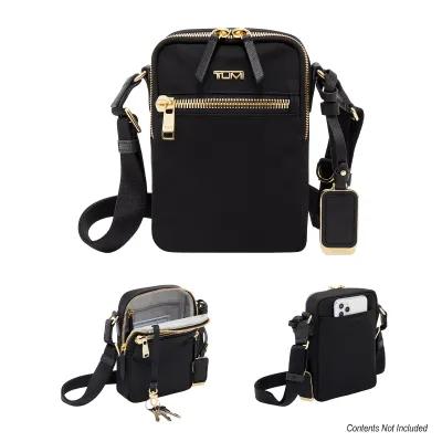 Crossbody Bag Ballistic Nylon with Leather Accents - 5¼ x 7½ x 2 in - product view 2