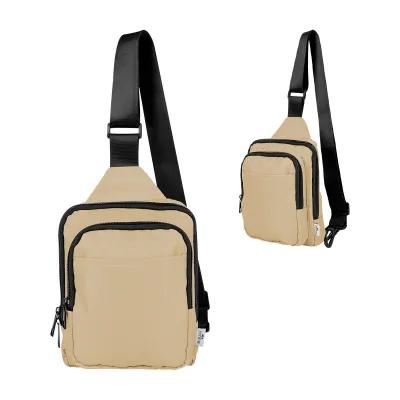 Sport Sling Bag Recycled Polyester Twill Design - 6¾ x 8¼ x 2¾ in - product view 2