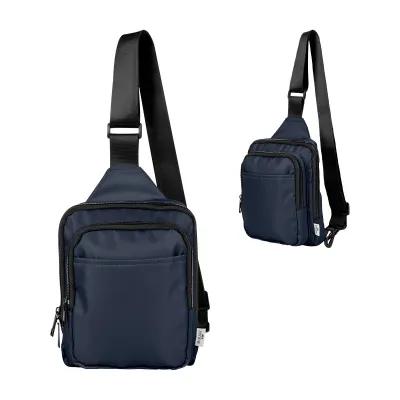 Sport Sling Bag Recycled Polyester Twill Design - 6¾ x 8¼ x 2¾ in - product view 6