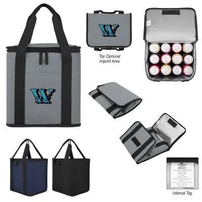 Insulated Cooler Bag Foldable Recycled Polyester - 24 Can