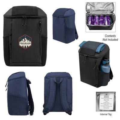 Insulated Cooler Backpack Recycled Polyester - 15 Can