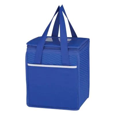 Insulated Cooler Bag Non-Woven Wave Design - 8 x 9 in - product view 2