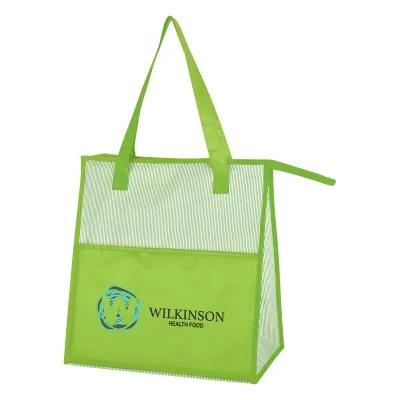 Insulated Cooler Bag Laminated Non-Woven Large - 13 x 13 x 7 in - product view 2