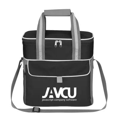 Insulated Cooler Bag 600D Polyester PEVA Lined - 12 x 12 x 7 in
