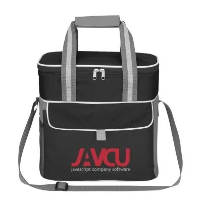 Insulated Cooler Bag 600D Polyester PEVA Lined - 12 x 12 x 7 in - product view 4