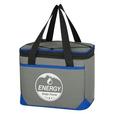Insulated Cooler Bag 600D Polyester with Bungee - 11 x 8 x 7 in