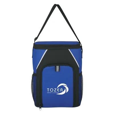 Insulated Cooler Bag Two-Tone 600D Polyester - 8 x 11 x 5 in