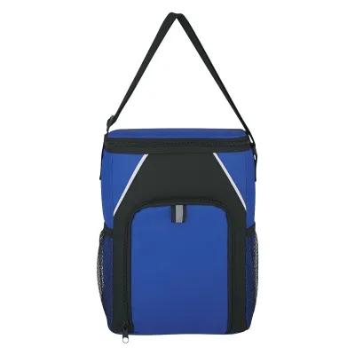Insulated Cooler Bag Two-Tone 600D Polyester - 8 x 11 x 5 in - product view 2