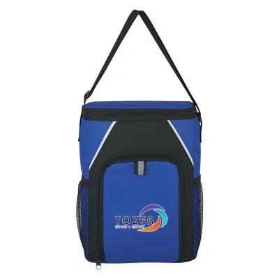 Insulated Cooler Bag Two-Tone 600D Polyester - 8 x 11 x 5 in - product view 3