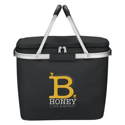 Insulated Cooler Basket Collapsible 600D Polyester - 14 x 12 x 8 in - product view 4