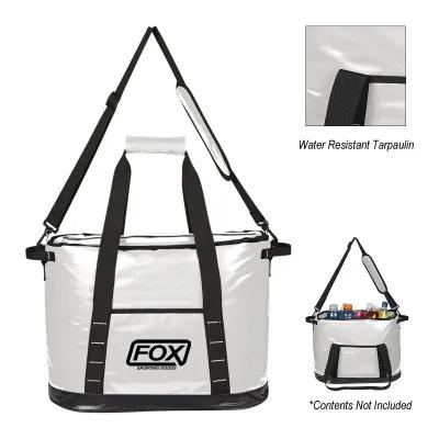 Insulated Cooler Bag Water-Resistant PVC Tarpaulin - 18 x 13 x 10 in