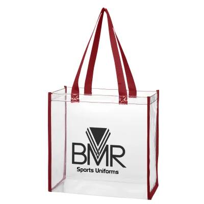 Clear Tote Bag PVC NFL Stadium Approved - 12 x 12 x 6 in