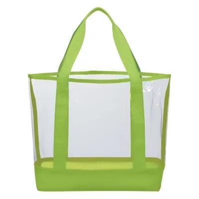 Clear Casual Tote Bag PVC Polyester Large - 18 x 13 x 4 in - product view 2