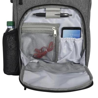 Backpack RFID Laptop Heathered Polyester Convertible - 11 x 18 x 5 in - product view 5