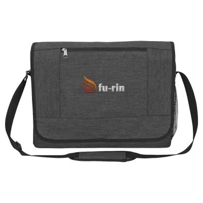 Messenger Bag Polycanvas with Trolley Sleeve - 16 x 11 in - product view 2