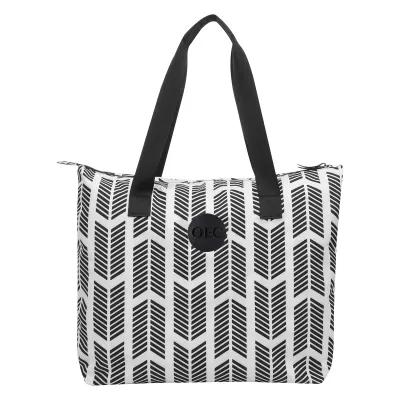 Tote Bag Chevron Laptop Polyester with Trolley - 20 x 15 in